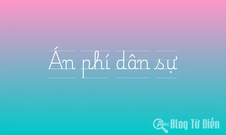 Án phí dân sự