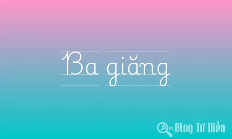 Ba giăng