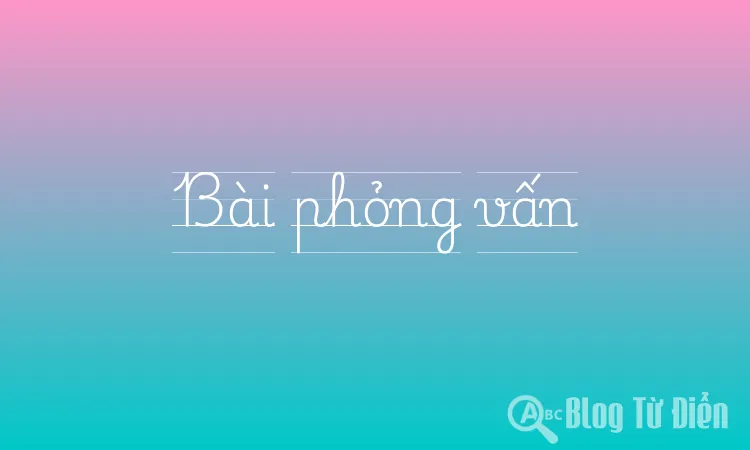 Bài phỏng vấn