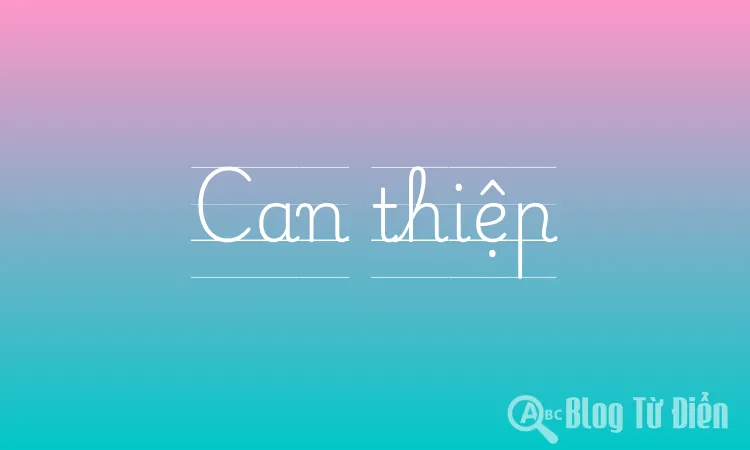 Can thiệp