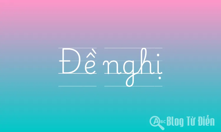 Đề nghị