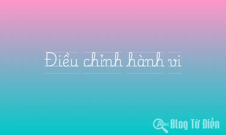 Điều chỉnh hành vi