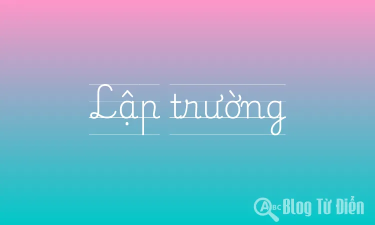 Lập trường