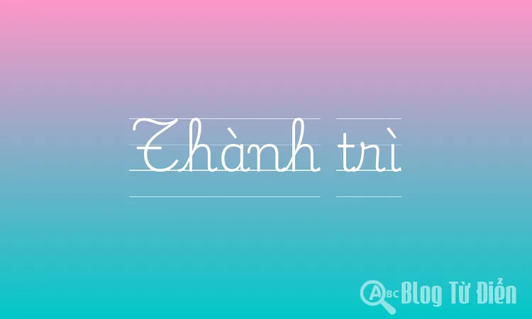 Thành trì