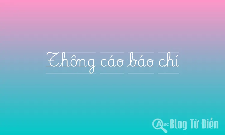 Thông cáo báo chí