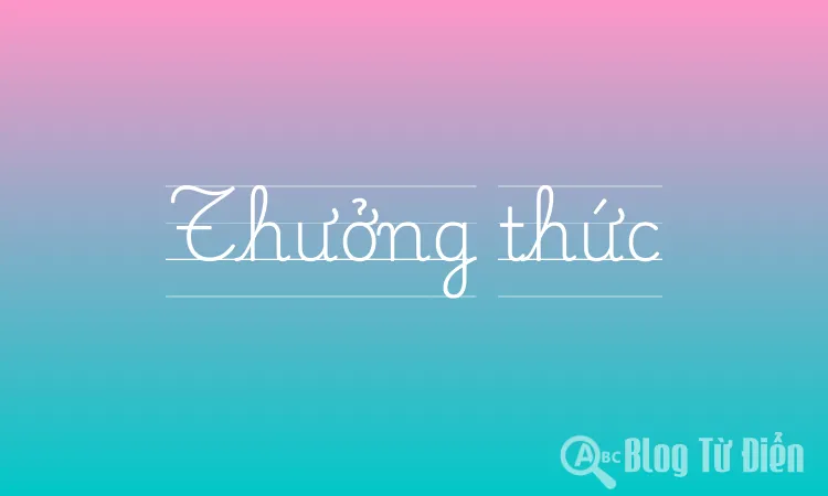 Thưởng thức