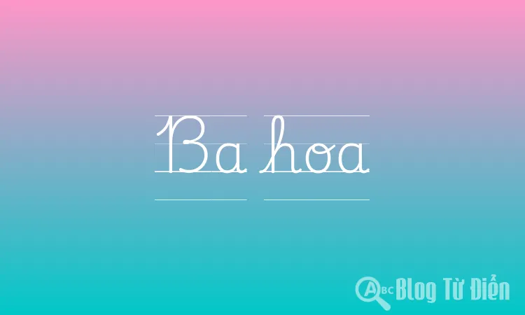 Ba hoa