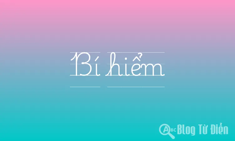 Bí hiểm