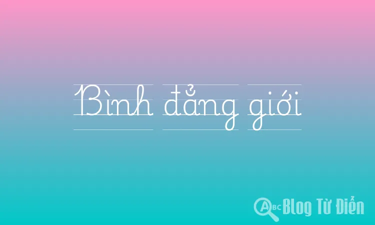 Bình đẳng giới