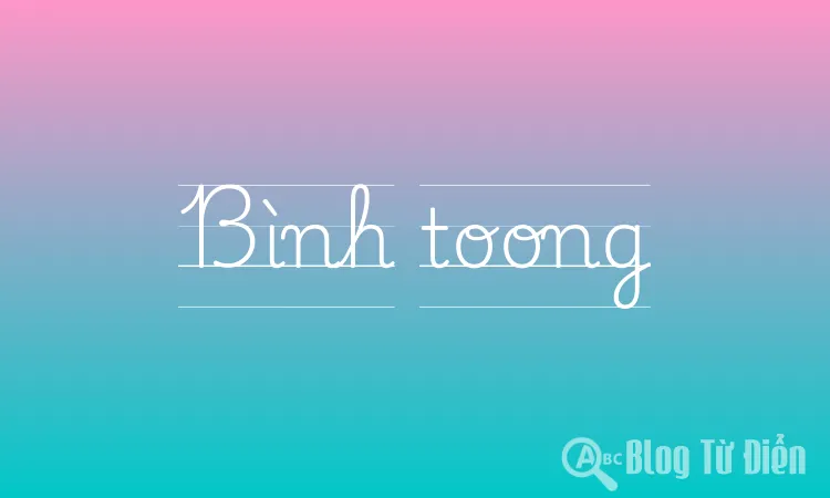 Bình toong