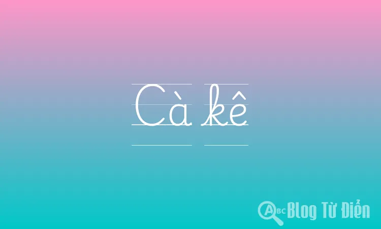 Cà kê