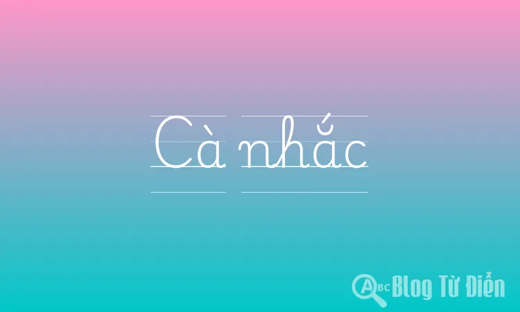 Cà nhắc