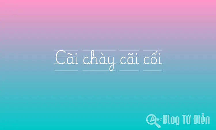 Cãi chày cãi cối