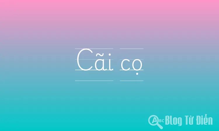 Cãi cọ