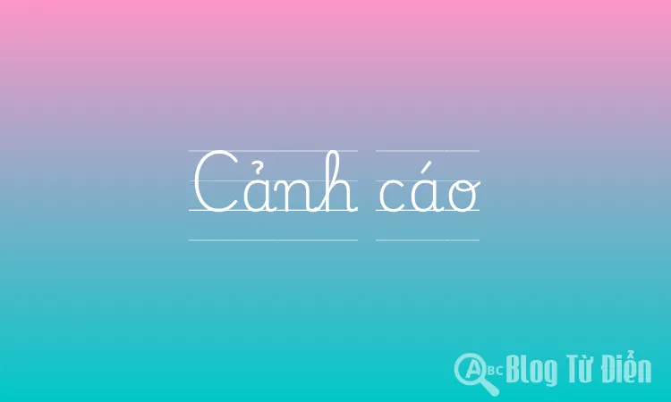 Cảnh cáo