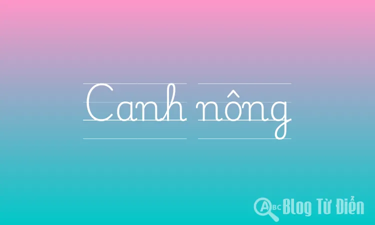 Canh nông