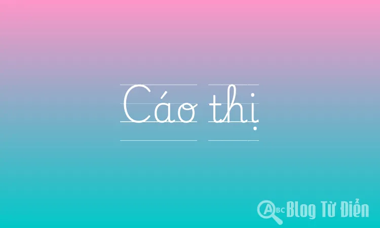 Cáo thị