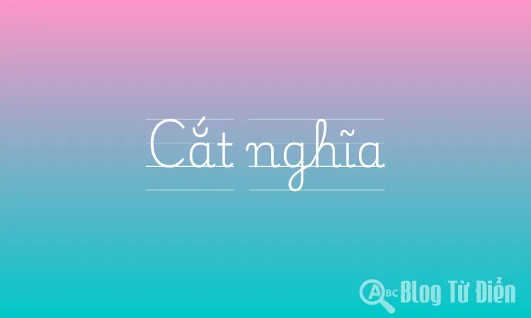 Cắt nghĩa