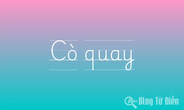 Cò quay