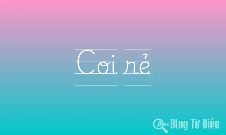 Coi rẻ