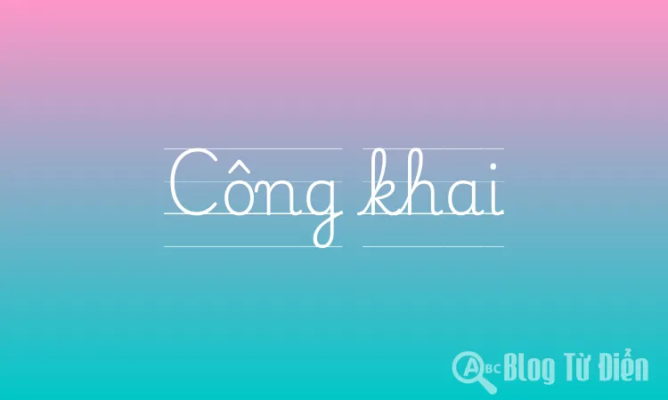 Công khai