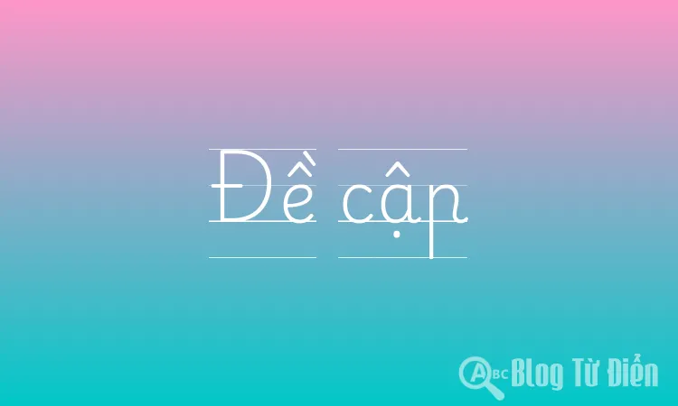 Đề cập