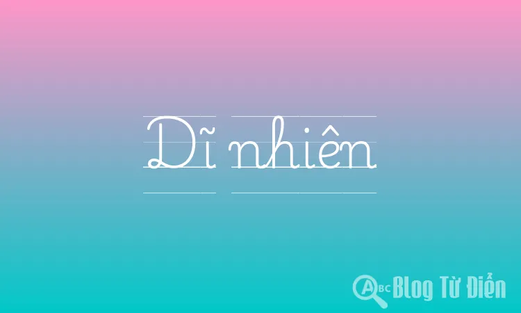 Dĩ nhiên