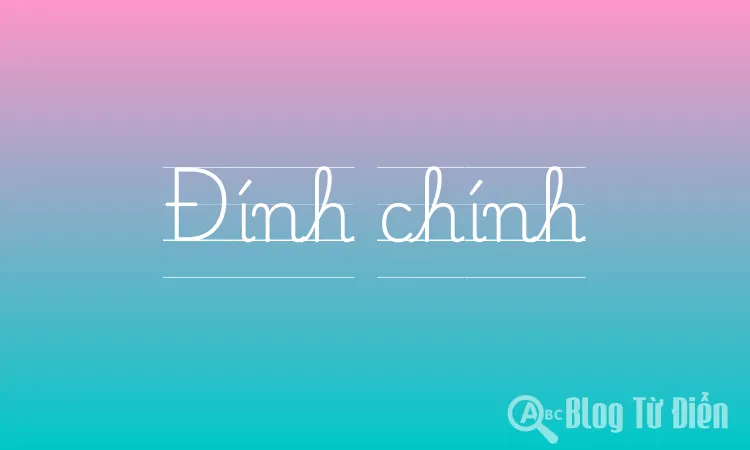 Đính chính