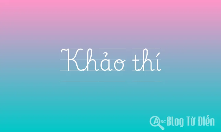 Khảo thí