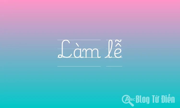 Làm lễ