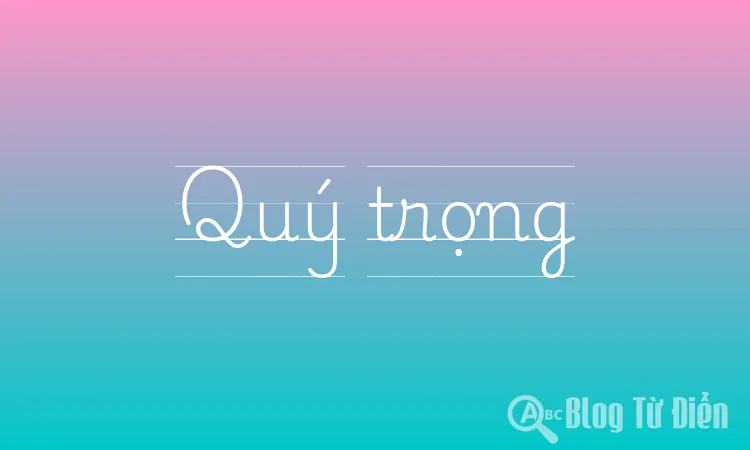 Quý trọng
