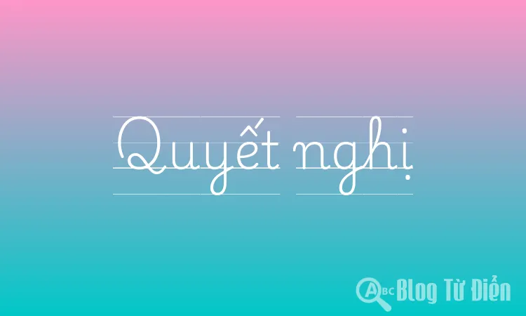 Quyết nghị