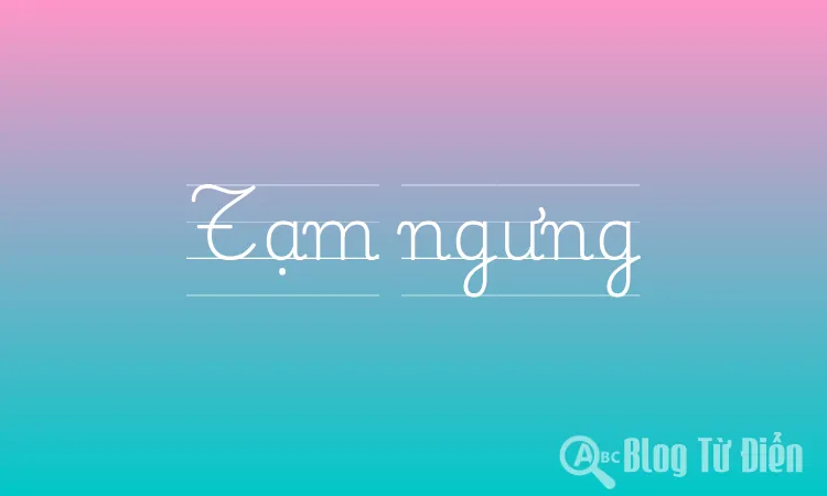 Tạm ngưng