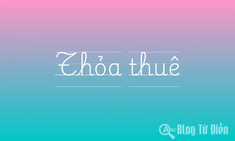 Thỏa thuê