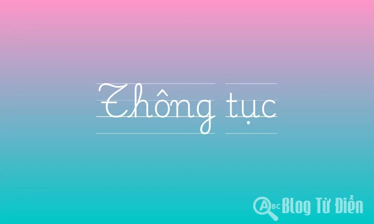 Thông tục