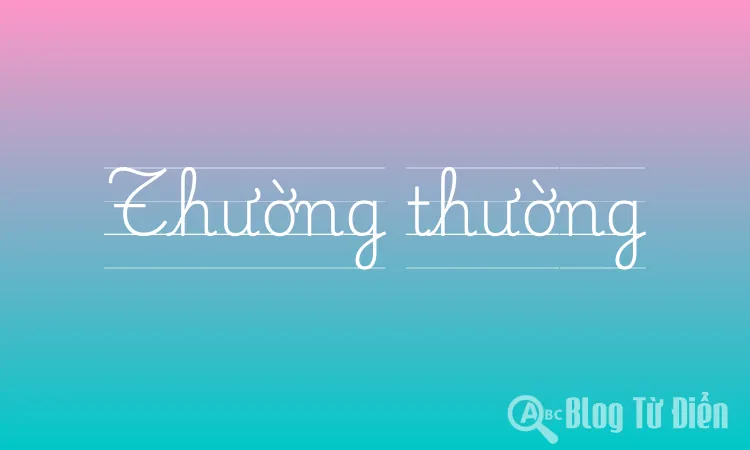 Thường thường
