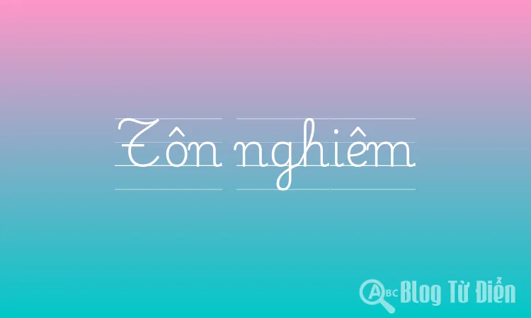 Tôn nghiêm