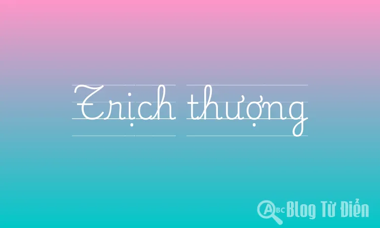 Trịch thượng