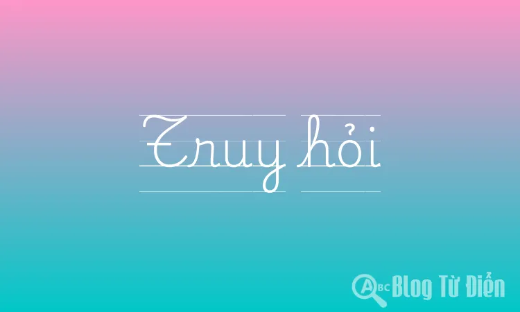 Truy hỏi