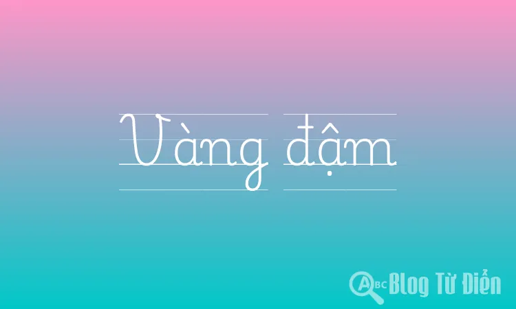 Vàng đậm