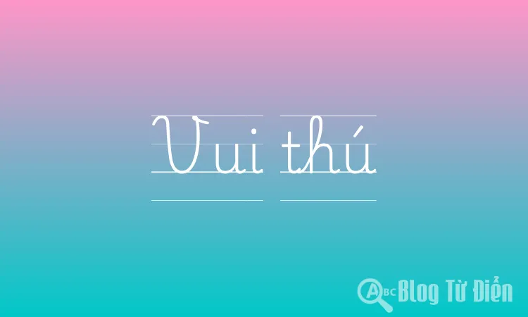 Vui thú