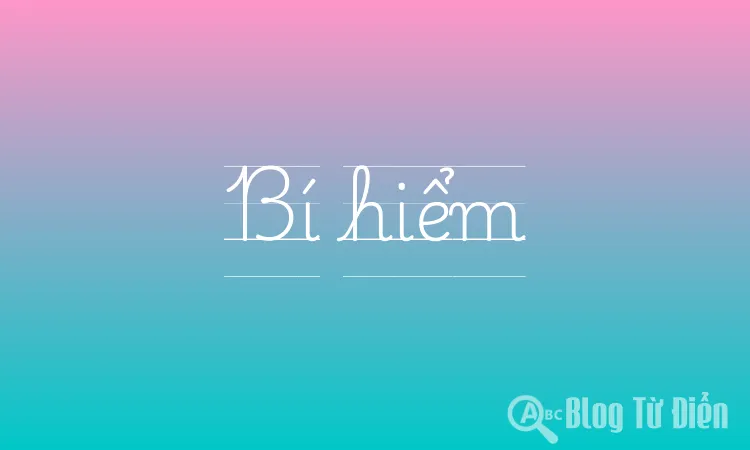 Bí hiểm