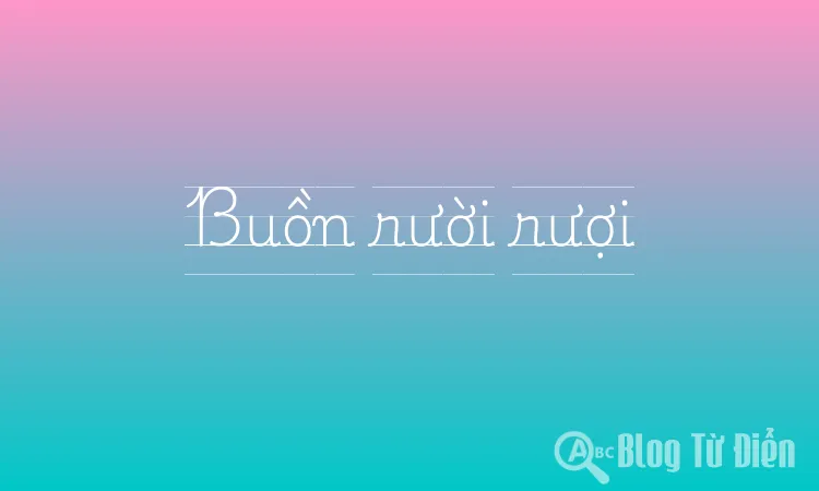 Buồn rười rượi