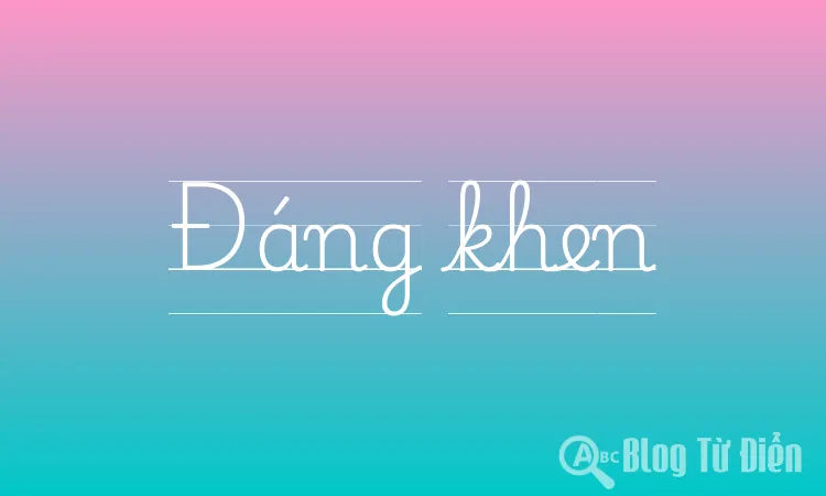 Đáng khen