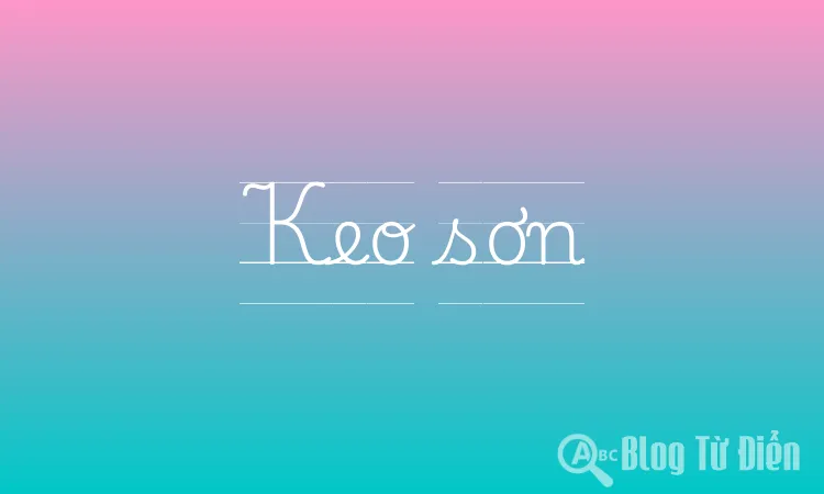 Keo sơn