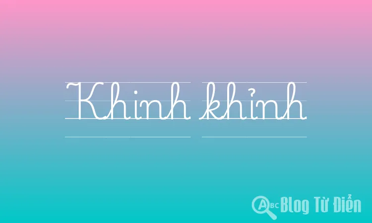 Khinh khỉnh