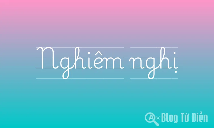 Nghiêm nghị