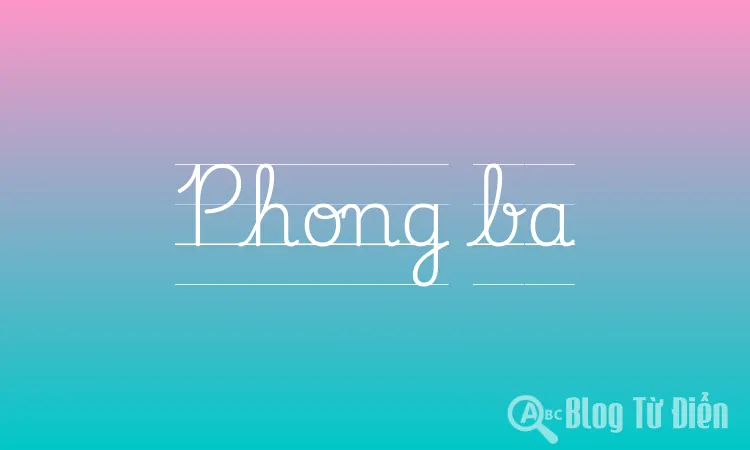 Phong ba