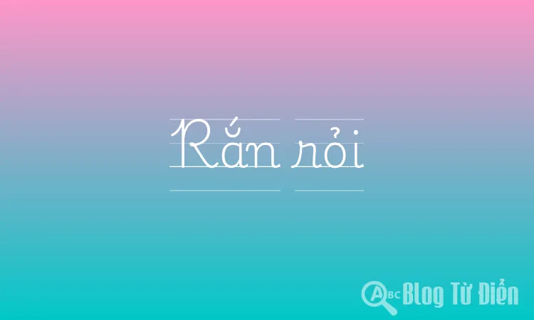 Rắn rỏi