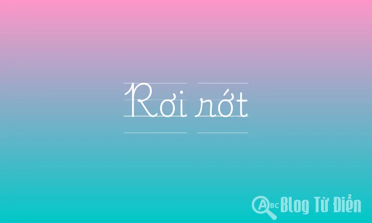 Rơi rớt